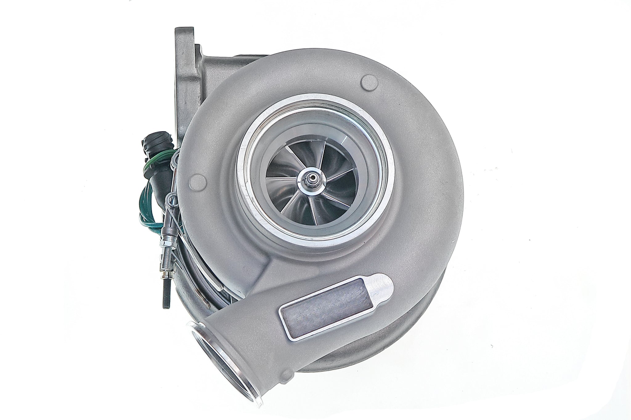 This turbocharger is for Autostar HE400VG, compatible with Volvo D13 and Mack MP8 engines, part numbers 85128133, 3784777